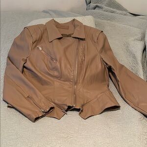 Stylish Tan Leather Jacket